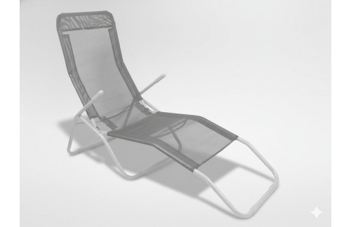 Vrtni ležalnik Sivko (siva)