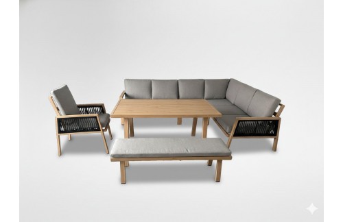 Vrtni set Otava (rjava/siva)