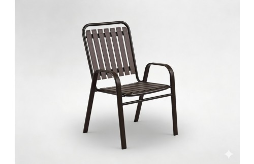 Vrtni stol Brin (rjav)