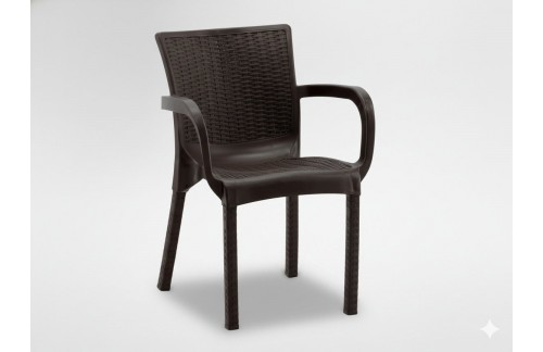 Vrtni stol Tisa (rjava)