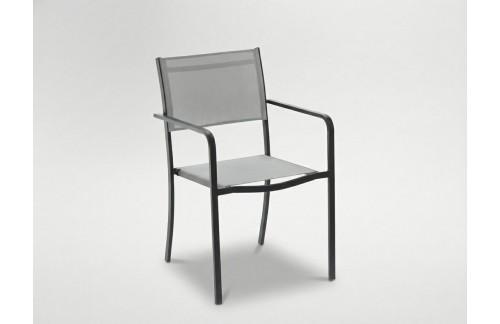 Vrtni stol Vitan (54 x 55 x 86 cm, siva)