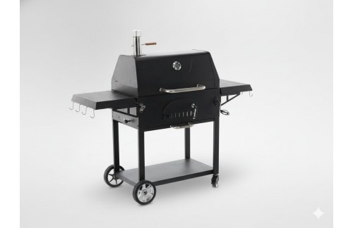 Žar na oglje Žarek (s pokrovom in kolesi)