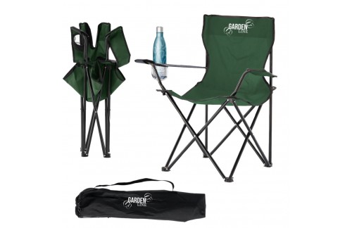 Zložljiv turistični stol Alen (zelena)