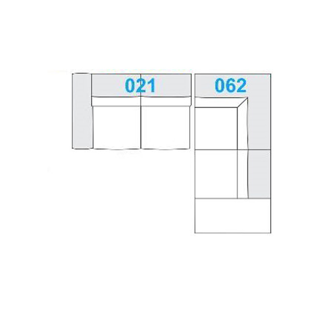 2,5 sed desni kot (285X208 cm) - +54,25 €