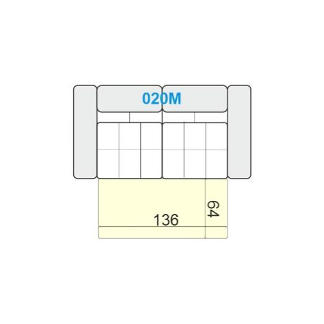 Dvosed z ležiščem (190x103cm) - +336,35 €