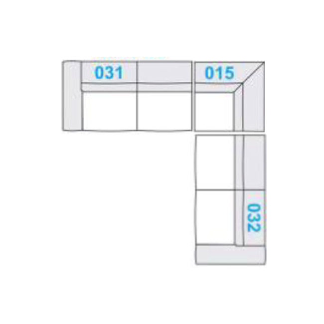 Trosed desni kot (282x282cm)