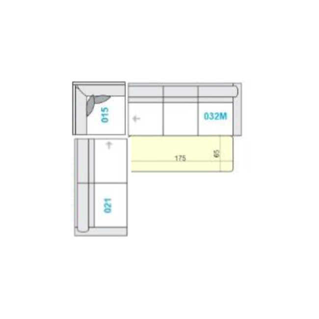 Levi trosed/dvosed kot ležišče (295x270cm) - +444,85 €