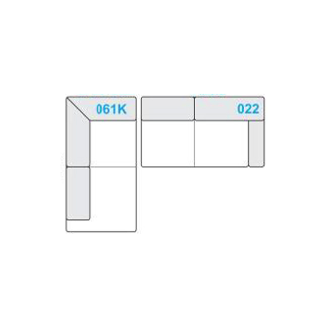 Dvosed levi kot (250x175cm)